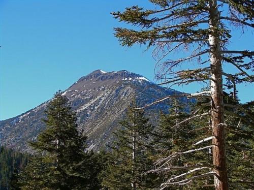 História de Mt.  Rosa nas montanhas de Sierra Nevada em