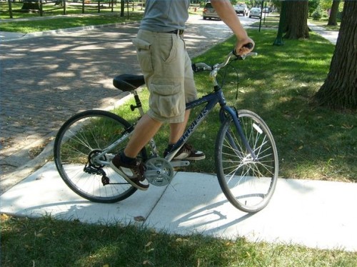 Como controlar suporte em uma bicicleta