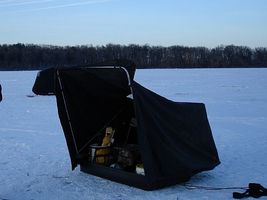 Como construir uma cabana de pesca no gelo