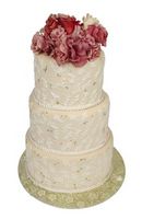 Como decorar bolos de casamento com grânulos & flores de seda